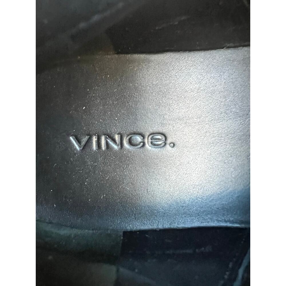 Vince Warren Black Suede White Platform Round Toe Slip On‎ Skate Sneaker Shoes 7 - Picture 11 of 13